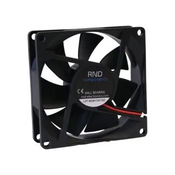 Počítačové chlazení RNDAxiální ventilátor 12 V DC dc, průtok vzduchu: 54.99cfm 3.84W320mA, 80 x 80 x 25mm