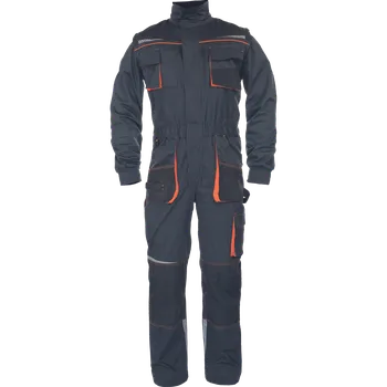 Pracovní kombinéza CERVA GROUP Kombinéza EMERTON STRETCH, různé barvy Velikost 50 černá/oranžová