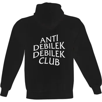Pánská mikina Pánská mikina s kapucí s potiskem ANTI DEBILEK DEBILEK CLUB pánské