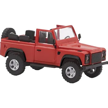 Modelová železnice Busch 54390 H0 model osobního automobilu Land Rover Defender 90 otevřený, červená
