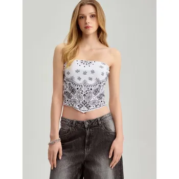 Dámská móda Bandeau top - M - House - bílý - 165ES-00X