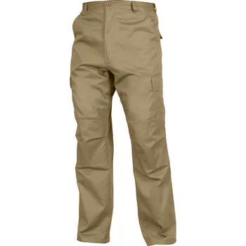 Pánské kalhoty Kalhoty BDU RELAXED ZIPPER FLY KHAKI vel. L (Kalhoty BDU RELAXED ZIPPER FLY KHAKI vel. L)