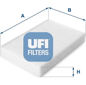 Ventilátor topení a klimatizace Kabinový (pylový) filtr UFI 53.223.00