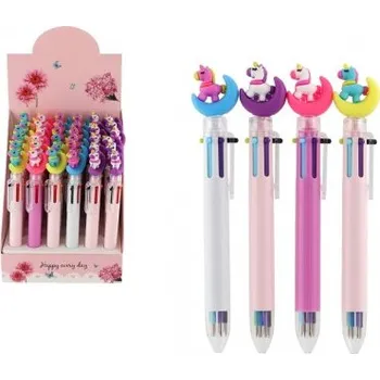 Penál Unicorn (Jednorožci) Tužka/pero jednorožec 6 barev 17 cm plast 4 barvy