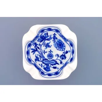 ZELENÝ Cibulák Popelník čtyřhranný 12,5cm Originál Český porcelán Dubí