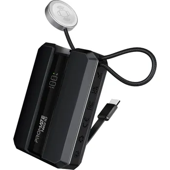 Powerbanka Externí baterie / Power Bank PROMATE NEO 10- USB-C + Lightning + Watch - 10000 mAh - černá