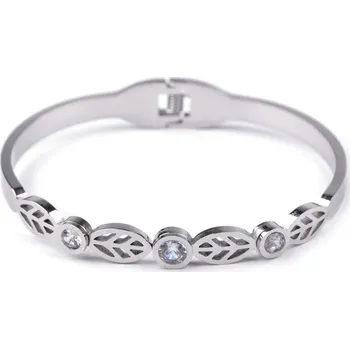 Šperk Náramek z nerezové oceli s broušenými kamínky