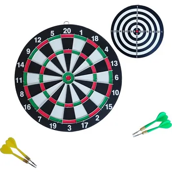 Terč na šipky KUBIsport Terč 30 cm - kovový rám, 4 šipky