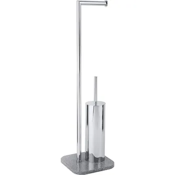 Koupelnový nábytek AWD Interior - Koupelnový stojan šedé terazzo Q-BATH 1568 AWD02341568