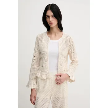 Dámský svetr Kardigan Hoss Intropia 6319513 béžová 01X, vel. L
