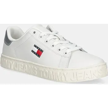 Pánské tenisky Kožené tenisky Tommy Jeans TJW LOGO SNEAKER ESS EN0EN02703 bílá 00G, EUR 41