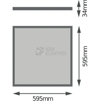 LED PANEL 4IN1 600 32W 840 WT