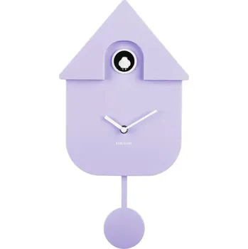 Hodiny Nástěnné hodiny Karlsson Modern Cuckoo KA5768SP fialová 44X