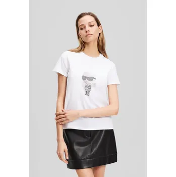 Pánská móda Bavlněné tričko Karl Lagerfeld IKON A3W17076 bílá 00X, vel. S