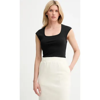 Bavlněné tričko Answear.LAB LTS.149IRMABLK.ums černá 99X, vel. XL