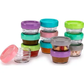 Melii Skleněné dózičky na potraviny 59 ml - 12 ks