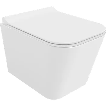 Klozet Mexen Teo wc mísa Rimless s deskou pomalu klesající slim, duroplast, bílý lesk - 30850700 WC mísy