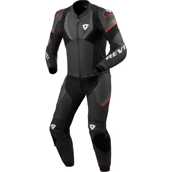 Moto kombinéza Kožená kombinéza na motorku Revit Beta 2 černo-antracitová 50