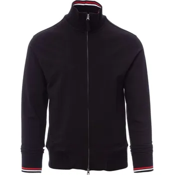 Pánská mikina Payperwear Mikina Maverick 2.0 s dvojitým jezdcem a konstrastním lemem Barva: Černá, Velikost: 3XL