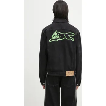 Dámská casual bunda Džínová bunda ICECREAM Running Dog Denim Trucker Jacket černá barva, přechodná, ICD25101 99X, vel. L