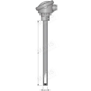 Termostat ZPA Termoelektrický snímač teploty tyčový s kovovou ochrannou trubkou 1m 600°C Varianta: -200÷600°C