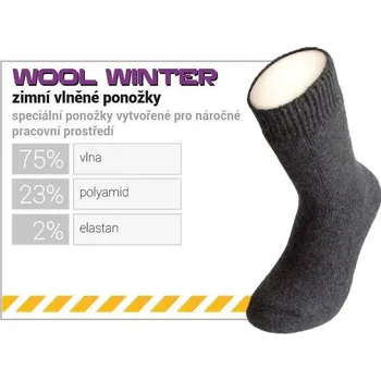 Pánské ponožky Zimní vlněné ponožky - vel.43-46