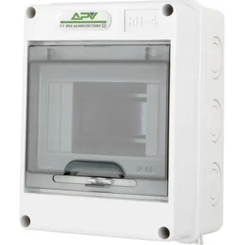Rozvaděč Elektroinstalační rozvaděč Adelid APV-RH-04, 1x4M IP65, IK08 APV-RH-04