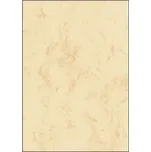 Dekorativní papír Sigel - A4, 200 g/m2, motiv mramor béžový, 50 listů