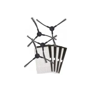 Sada příslušenství pro robotický vysavač HEPA filtry a kartáčky k vysavači TESLA RoboStar iQ400 sada 4+4ks