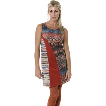 Dámské šaty Dámské šaty Smash DANA šaty oranžové se vzorem