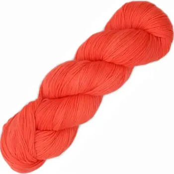 Příze Symfonie Yarns Terra Uni SS2029 Neonová oranžová tmavší (Ručně barvená příze Terra Uni 2029 Lava Glow)