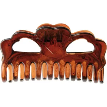 Eurostil 00073/50 Clamp Hearts Super Large Black - kolíček do vlasů extra velký, černý, 1ks