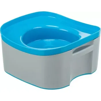 Miska pro psa TRIXIE Cestovní miska STRONG, 21 x 11 x 21 cm, tmavošedá/petrolejová