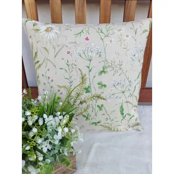 Povlak na dekorativní polštářek Povlak na polštář 40 x 40 cm – Luční kvítí | Ruční výroba