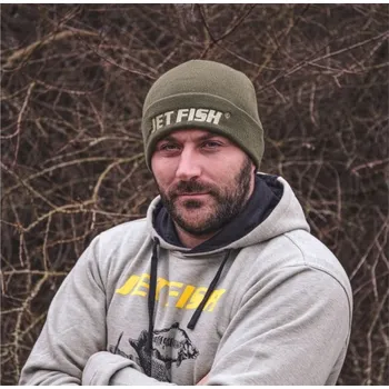 Rybářské oblečení Zimní čepice Jet Fish úpletová zelená