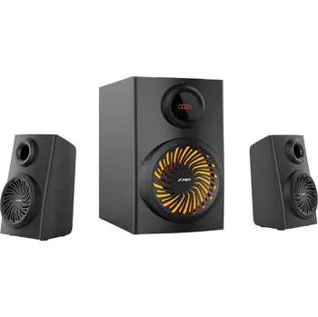 FENDA F&D repro F190X/ 2.1/ 46W/ černé/ BT5.0/ FM rádio/ USB přehrávání/ LED podsvícení/ dálkové ovládání F190X