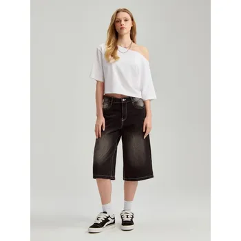 Dámská móda Džínové kraťasy bermudy - 40 - House - černá - 322EQ-99J