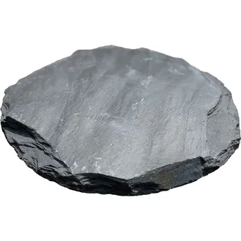 ALFIstyle Nášlapný kámen z BŘIDLICE, kulatý černá