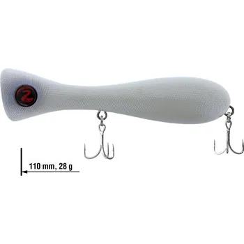 Umělá nástraha Wobler hladinový Dumbbell Popper 110 River2Sea - Color: 10 - Powder