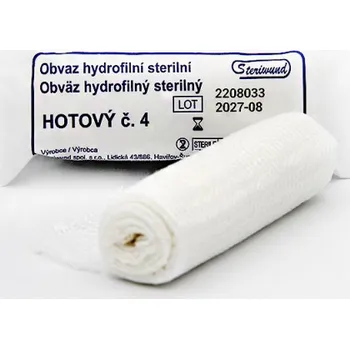Hotový sterilní obvaz hydrofilní č.4 Steriwund, 10 cm x 5 m