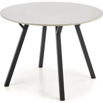 Jídelní stůl Kulatý stůl do jídelny nebo kuchyně Balrog - Halmar Světlý Popel / Černá x74 cm