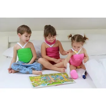 Víceúčelový Priessnitz zábal pro děti a dospělé, růžový 65-85 cm