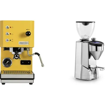 Kávovar Profitec GO, yellow + Rocket Espresso SUPER FAUSTO, chrome