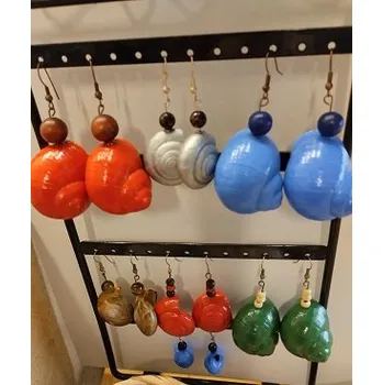 Náušnice náušnice šneci - vlastní tvorba Jana Nemcová