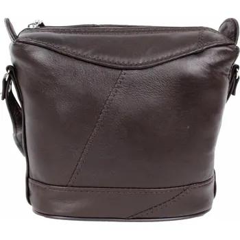 Kabelka Sikora Dámská kožená kabelka SIK tmavě hnědá