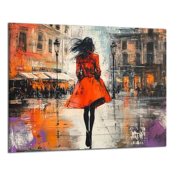 Obraz Obraz na plátně Žena v červeném , jednodílný 4065AX