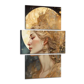 Obraz Obraz na plátně Žena a měsíc , třídílný 3317CX