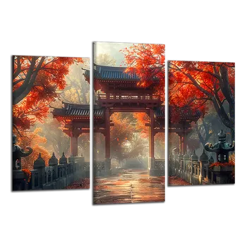 Obraz Obraz na plátně Brána v Asii , třídílný 3839CX