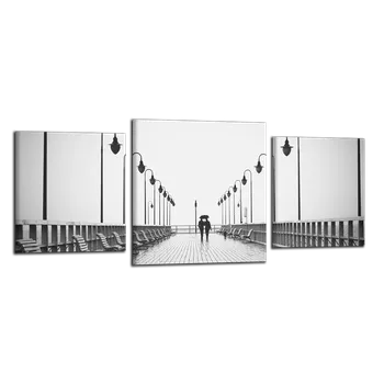 Obraz Obraz na plátně Dvojice na molu , třídílný 2709CZ