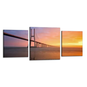 Obraz Obraz na plátně Most Lisabon , třídílný 2855CZ